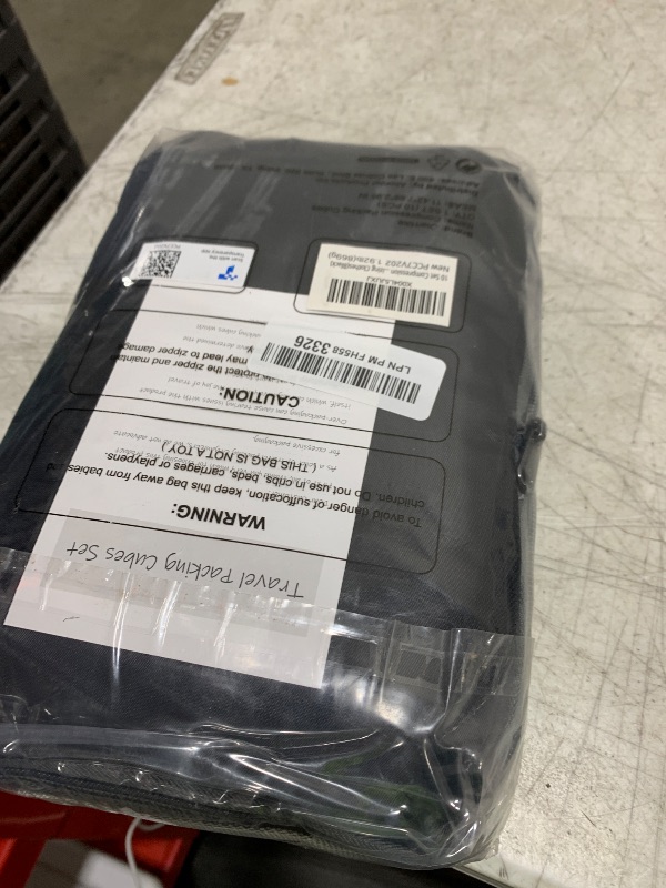 Photo 1 of 10 Set Compression Packing Cubes for Travel Essentials,Compressible Expandable Packing Cubes for Suitcase,OlarHike Luggage Organizer Bags for Travel,Handy Helper for Organizing Clothes(Black)