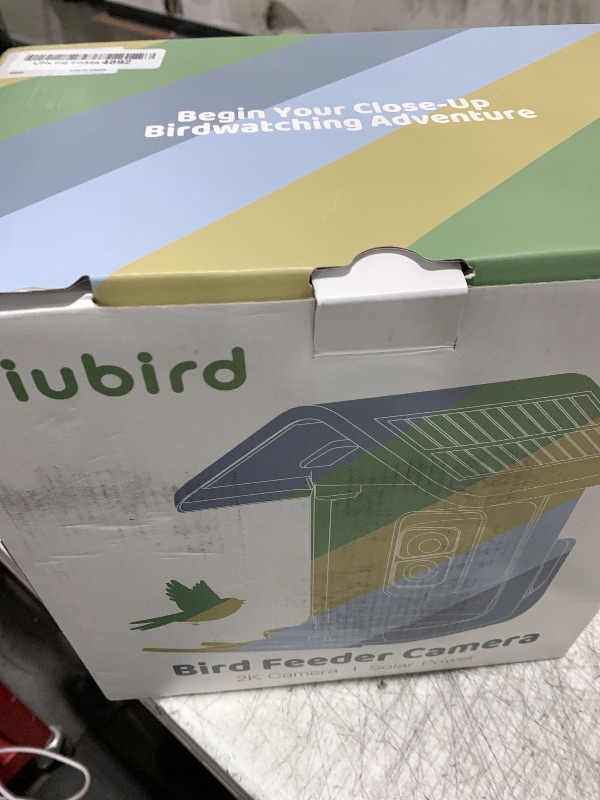 Photo 1 of Bird Feeder with Camera Solar Powered - Smart Bird Feeder Camera 2K HD Live Stream, 5MP Photos, AI Identification for Backyard, 2.4Lb Large Capacity, Gifts for Mom Dad, Green