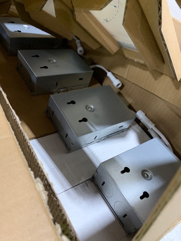 Photo 1 of Sunco 24 Pack 4 Inch LED Recessed Light, Ceiling Canless Recessed Lights, Baffle Trim, 850 LM, 10W, Selectable CCT 2700K/3000K/4000K/5000K/6000K, Dimmable with Junction Box