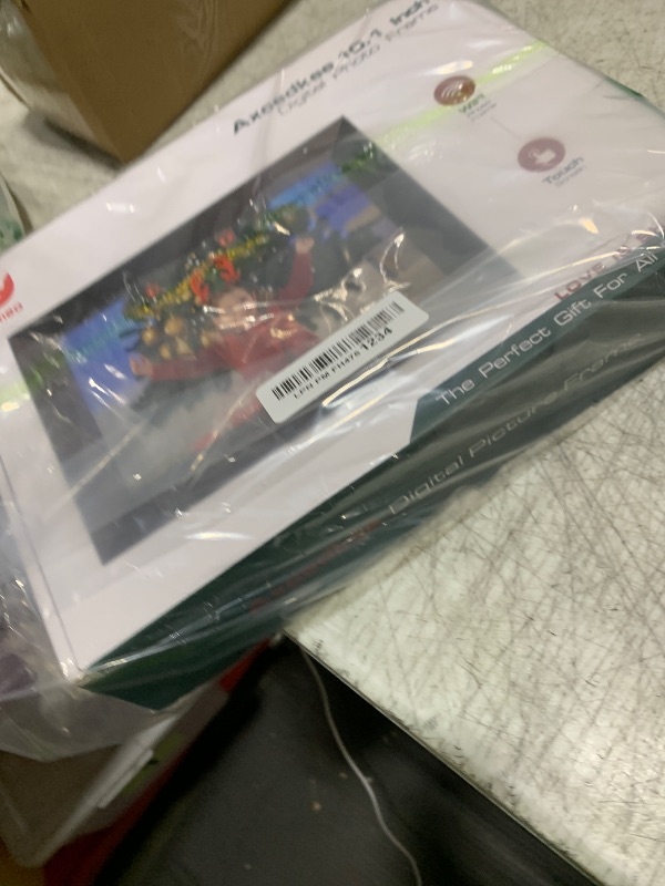 Photo 1 of 10.1Inch WiFi Digital Picture Frame IPS Touch Screen HD Disply,Video Clips and Slide Show,Auto-Rotate, Wall Mountable,Send Photos Instantly from Anywhere with via Frameo APP (10.1 INCH)