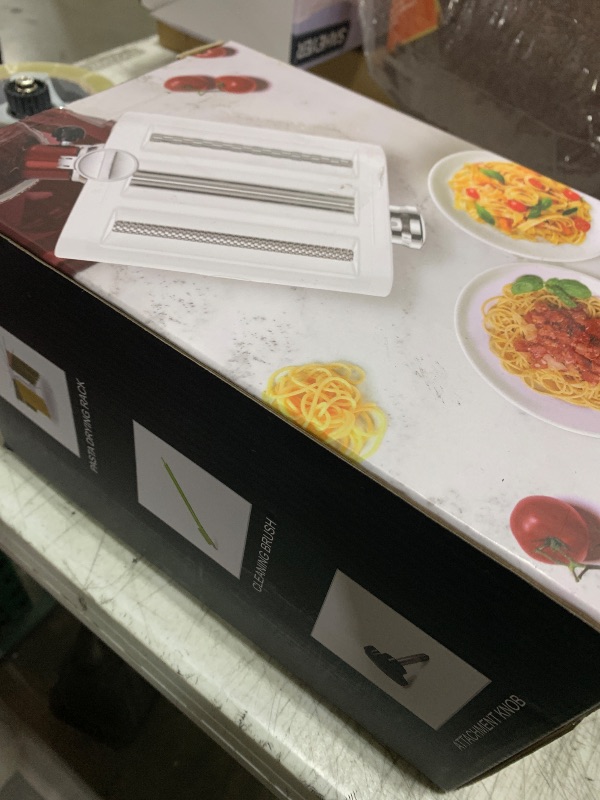 Photo 1 of ANTREE 3-1 Pasta Maker Attachment for KitchenAid includes Pasta Sheet Roller attachment & Spaghetti Cutter & Fettuccine Cutter attachment, Easy to use and clean with Pasta Drying Rack & Cleaning Brush