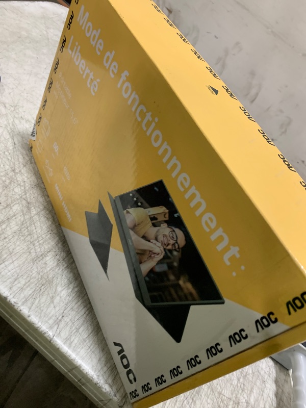 Photo 1 of AOC 16T20 Portable Monitor 15.6" FHD 1080p IPS Display, USB-C Portable Laptop Screen, Mini HDMI, Built-in Speakers, Travel Monitor with Smart Cover, Compatible with Laptops, MacBook, PS5, Xbox