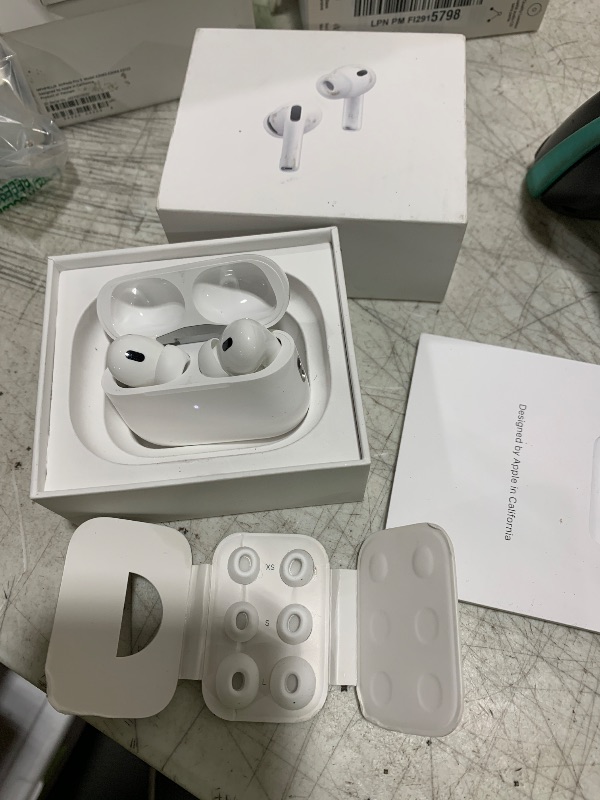 Photo 1 of Apple AirPods Pro 3 Wireless Earbuds, Active Noise Cancellation, Live Translation, Heart Rate Sensing, Hearing Aid Feature, Bluetooth Headphones, Spatial Audio, High-Fidelity Sound, USB-C Charging