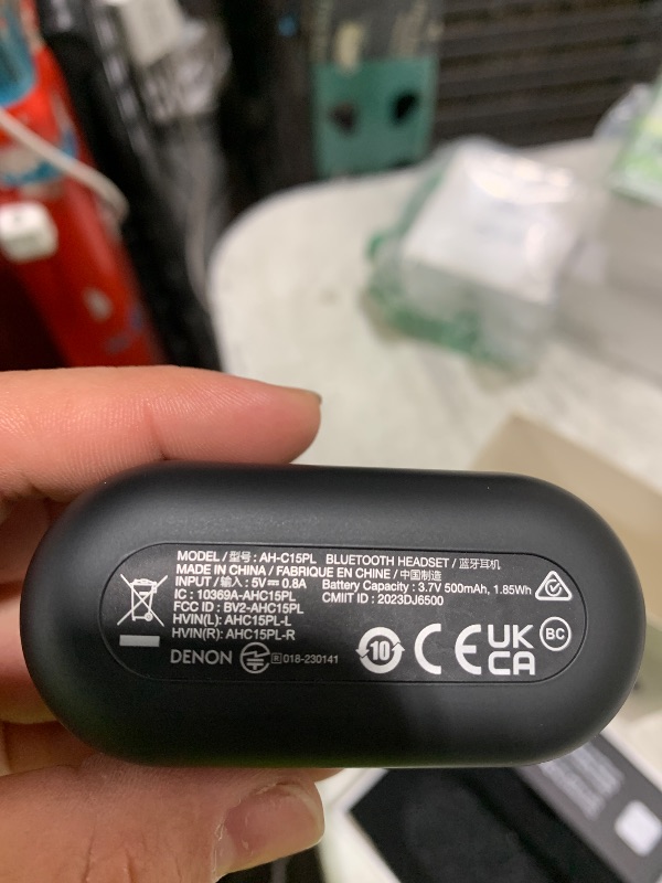 Photo 1 of Denon PerL Pro True Wireless Earbuds - Adaptive Active Headphones Wireless Noise Canceling, Masimo Adaptive Acoustic Technology, Spatial Audio, 32Hr Battery Life, Wirefree Charging, Black