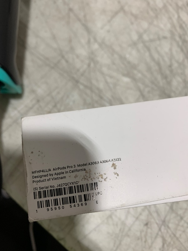 Photo 1 of Apple AirPods Pro 3 Wireless Earbuds, Active Noise Cancellation, Live Translation, Heart Rate Sensing, Hearing Aid Feature, Bluetooth Headphones, Spatial Audio, High-Fidelity Sound, USB-C Charging