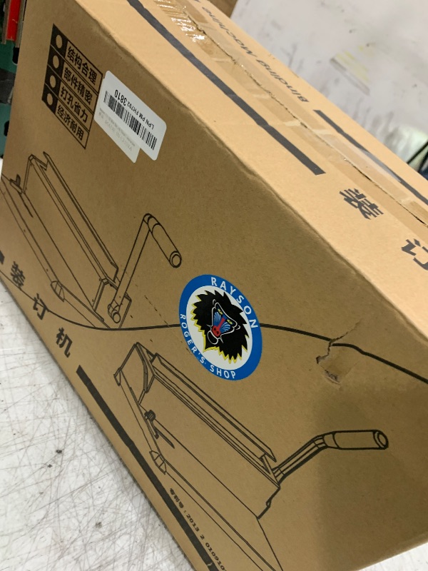 Photo 1 of Rayson TD-132 Wire Binding Machine, 32-Hole Spiral Coil Binder, 3:1 Pitch, Punches 12 Sheets, Binds up to 120 Sheets, Sturdy Metal Construction