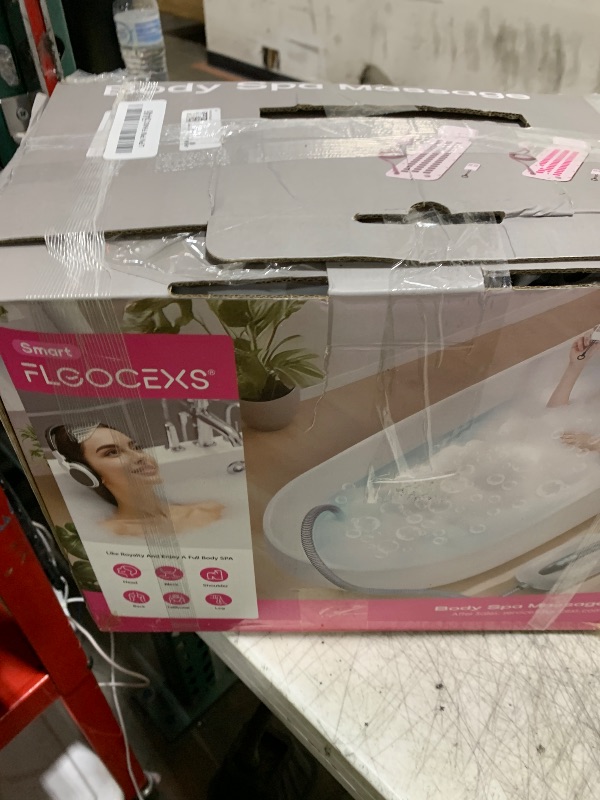 Photo 1 of Portable Spa Bubble Bath Massager,Full Body Waterproof Spa Mat for Bathtub, 6-Speed Bubbles, Remote Control & Non-Slip Suction Cups for Home Relaxation