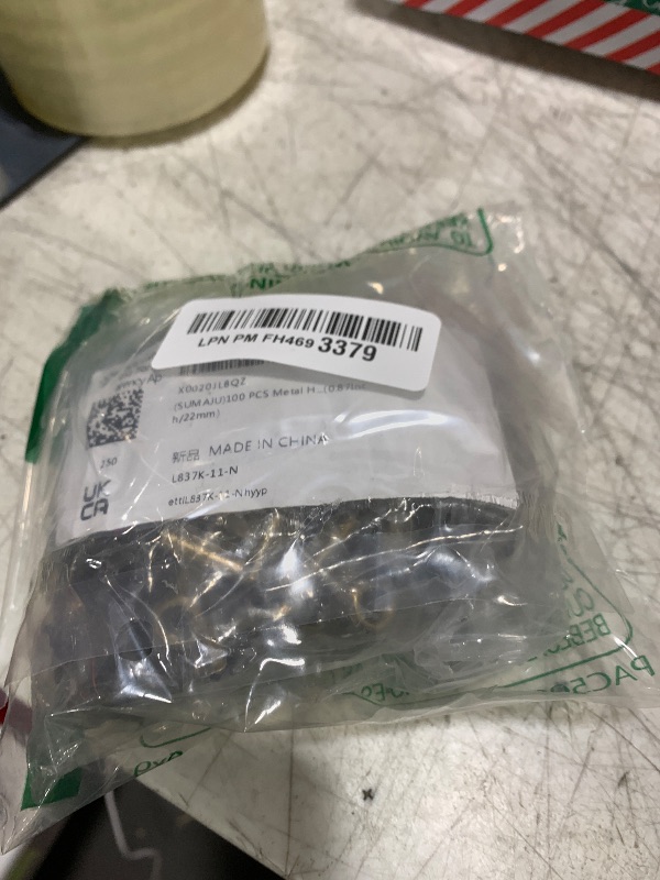 Photo 1 of 100 PCS Metal Hinge Clips, Bronze Small Clips with Hole for Photos, Tags Bags, Shops, Office, Xmas Decor and Price Tag (0.87Inch/22mm)