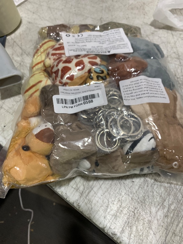 Photo 1 of Arrozon 12 Pcs Small Stuffed Animals Bulk, 4.5 Inch Mini Stuffed Animals, Valentines Gifts for Kids Classroom, Keychain Plushies Toys Claw Machine Prizes, Mardi Gras Party Favors
