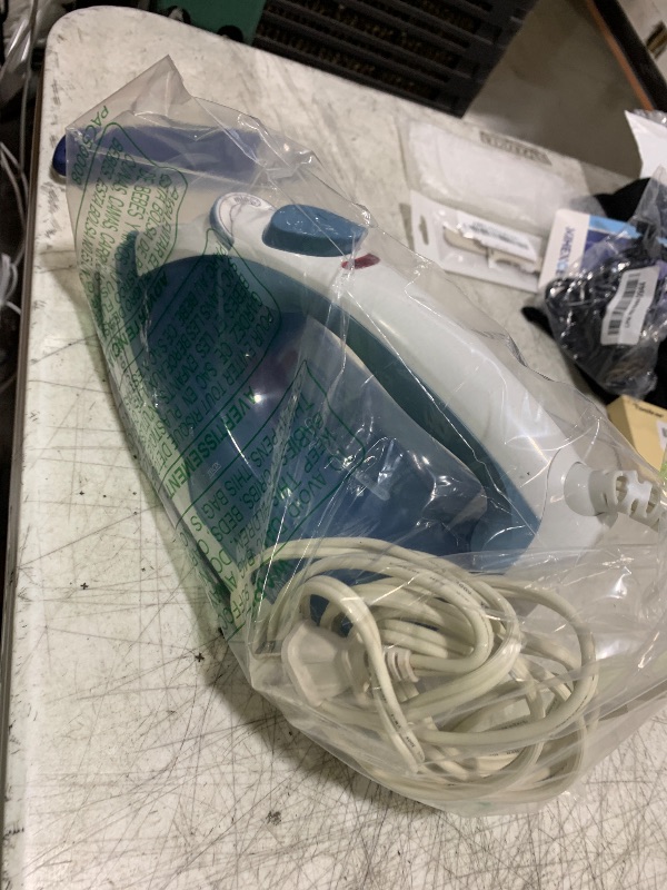 Photo 1 of BLACK+DECKER Easy Steam Compact Iron for Clothes, Automatic Shutoff, Nonstick Plate, Light Weight, 1200 Watts