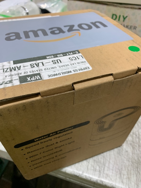 Photo 1 of Oxyvana Water Air Purifiers for Home, Quiet Variable Speed Water Based Air Purifier with 7 Color Night Light, Air Washer Humidifier for Home, Bedroom, Office, Pet Odors