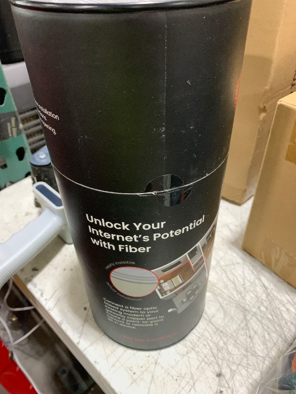 Photo 1 of InvisiLight Home Fiber Kit: Wired Internet Where You Need It – Create a Nearly Invisible Wired Connection for Wi-Fi, Gaming, and More – Ultra-Thin 0.6mm Fiber, DIY Installation, Up to 1Gbps Speed