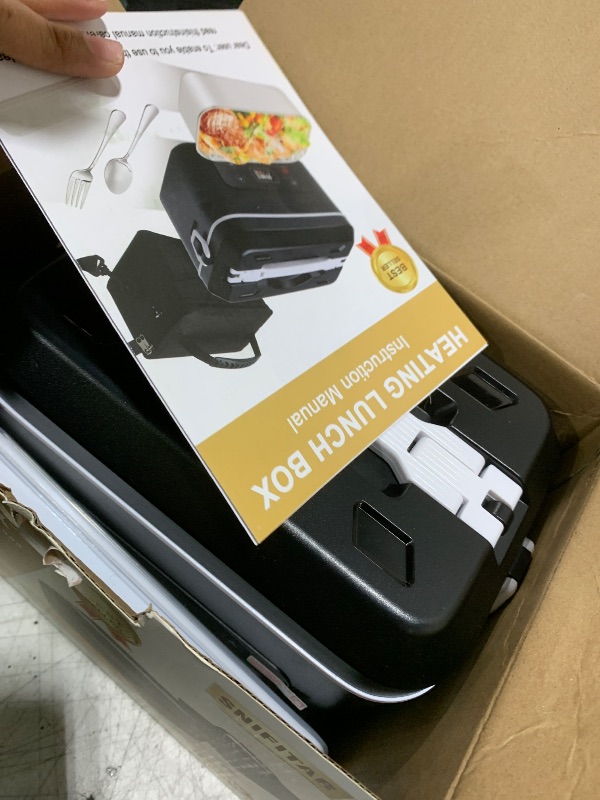 Photo 1 of Cordless Electric Heated Lunch Box,Pro 24000mah Heated Lunch Box,Battery Powered, 1.2L Portable Food Heater-3D-5 Side Heating-Intelligent Temperature Control,Suitable For Trucks,Offices,Travel
