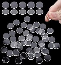 Photo 1 of 100Pcs Glass Table Top Anti Slip Pads, Clear Rubber Glass Table Top Bumpers Protectors for Tables, Anti Slip Silicone Dots Pads for Glasses Furniture Photo Frames Kitchen Cabinets, 2mm Thickness