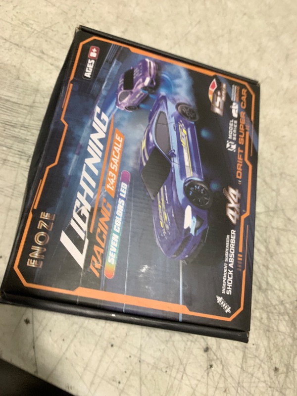 Photo 1 of 1:43 Scale Mini Racing Drift Car Model?2.4GHz Remote Control Car, 4WD High Speed Race with Lights,Racing Tires,RC Toys Hobbyist Gift for Adults, Kids, Boys, Girls (Blue)