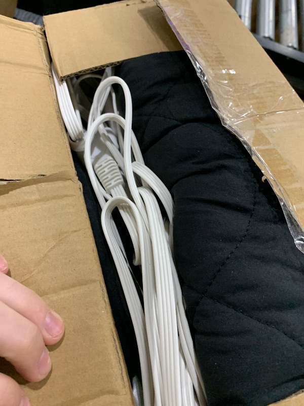 Photo 1 of MASVIS Heated Mattress Pad Queen Size - Dual Control, 6 Heat Settings & 10-Hour Auto Off, Quilted Electric Bed Cover, Bed Warmer with Deep Pocket | Fast Heating | Machine Washable,Black,60"x80"