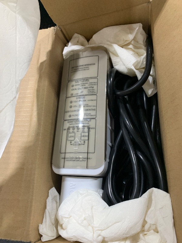 Photo 1 of 520555 Salt Chlorine Generator Cell, Suitable for Pools Up to 40,000 Gallons, Includes 15' Cable 2" PVC Unions