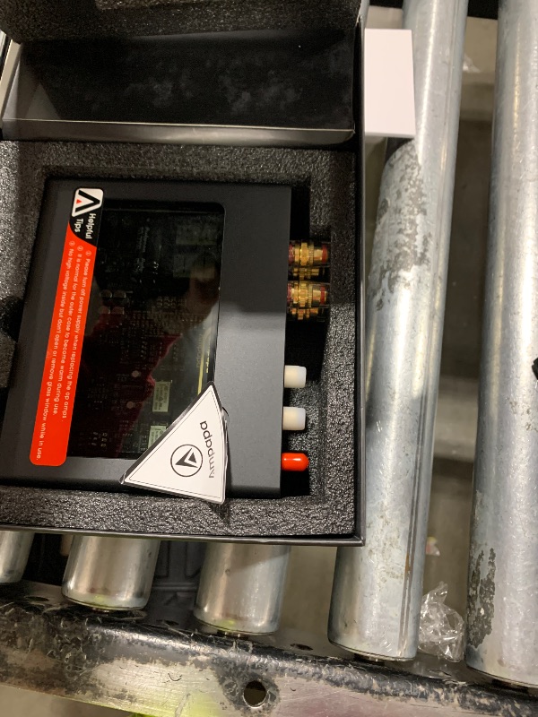 Photo 1 of Ampapa 2 Channel Bluetooth Amp: HiFi 300W x2 Stereo Amplifier with BT 5.2 | HPF | Digital VU Meter | SUB Pre-Out | TRS Balanced Input | Tone Control & Remote for Home Theater Bookshelf Speakers (D1)