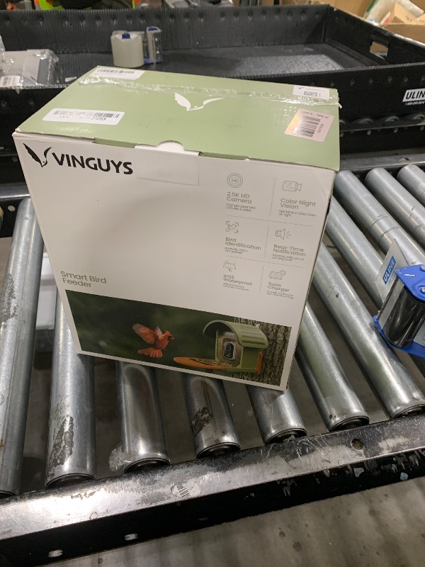 Photo 1 of Smart Bird Feeder with Camera, 2.5K UHD Bird Feeder Camera Solar Powered, Sensitive AI Identification, Instant Alerts Capture Video, IP66 Waterproof for Outdoor, Ideal Gift, Green