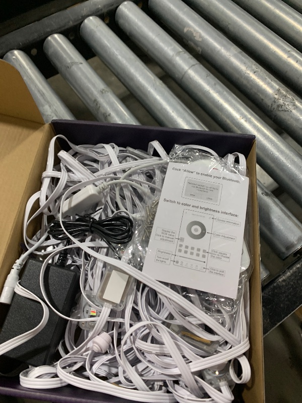 Photo 1 of POOFZY Permanent Outdoor Lights for House,200ft RGB+IC Smart Outdoor Decor, 50 Scene Modes,App/Remote Control,for Christmas,Super Bowl,V-Day,Thanksgiving,Daily & Holiday Party Decor