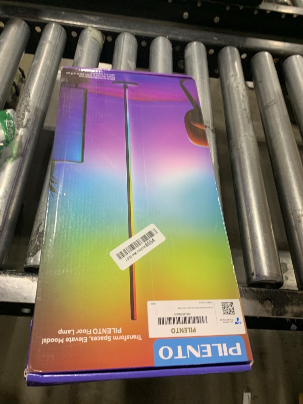 Photo 1 of PILENTO RGB LED Corner Floor Lamp with Music Sync and 16 Million DIY Colors, Color Changing Modern Smart Standing Lamp with APP and Remote Control, Ambient Light for Bedroom, Living Room & Gaming room