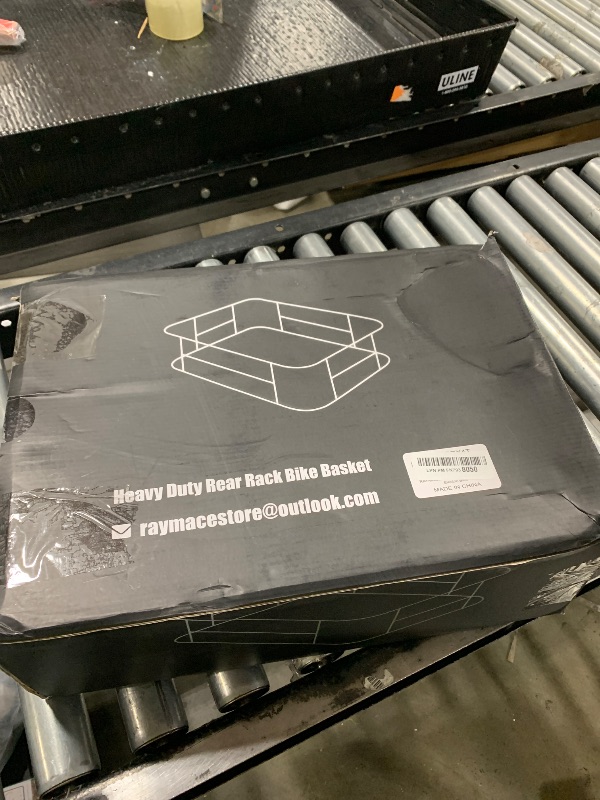 Photo 1 of RAYMACE Rear Rack Bike Basket with Cargo Net and Liner Large Bicycle Basket Perfect Mount for Electric Bike