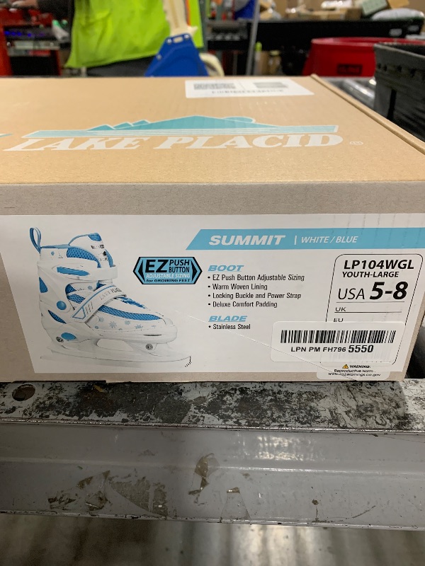 Photo 1 of Lake Placid Monarch Adjustable Ice Skates for Beginners, Kids, Boys and Girls