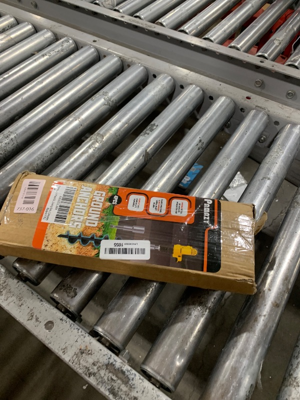 Photo 1 of [Premium] 4 Pack Ground Anchors with Power Nut Driver Drill Bit, Ground Anchors Screw in, Swing Set Anchors, Trampoline Anchors High Wind Heavy Duty for Camping Tents, Car Ports, Swing Sets, Canopies