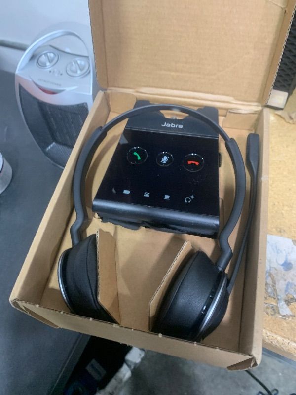 Photo 1 of Jabra Engage 65 SE (Second Edition) Wireless Headset, Dual-Ear – Telephone Headset with Industry-Leading Wireless Performance, Advanced Noise-Cancelling Microphone, All Day Battery Life - Black