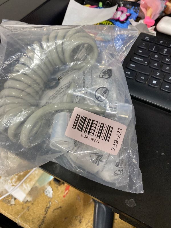 Photo 1 of Bidet Stainless Steel Hand Shower, Muslim Stainless Steel Shower, Baby Cloth Diaper Spray Set with Spring Hose, Wall Mount