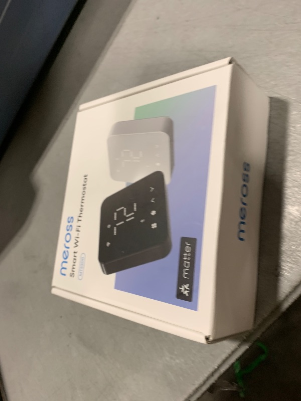 Photo 1 of meross Smart Thermostat for Home, WiFi Thermostat Works with Matter, Alexa, Apple Home, Google Assistant, App & Voice Control, 7x24h Scheduling, Energy Saving, C-Wire Required