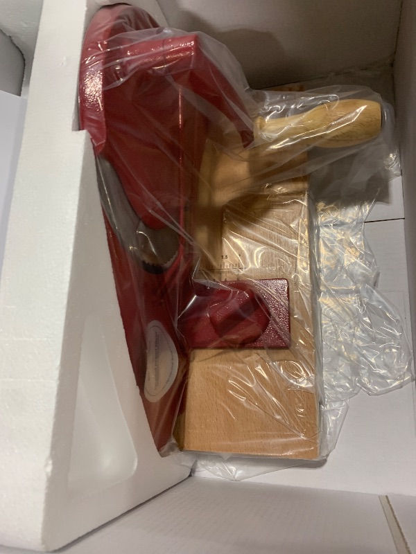 Photo 1 of ?Upgraded?Manual Bread Slicer for Homemade Sourdough Bread,Metal Guide & Adjustable Thickness, Hand Crank Bread Slicer with Scale Line and Suction Cup, Sharp Blade, Suitable for Sourdough Bread, Etc