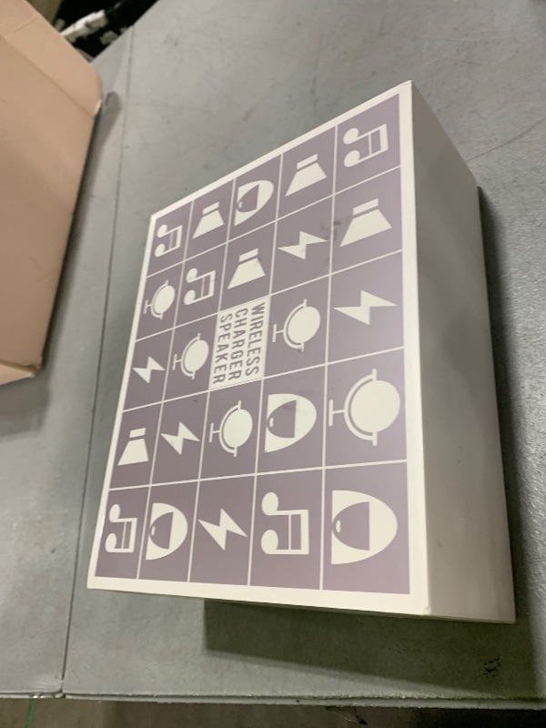 Photo 1 of Bluetooth Speaker with LED Light Makeup Mirror, Wireless Charging Station for iPhone/Samsung, Stylish Multifunctional Automatic Clock Bedside Lamp Ideal for Home, Bedroom, Office & Gift