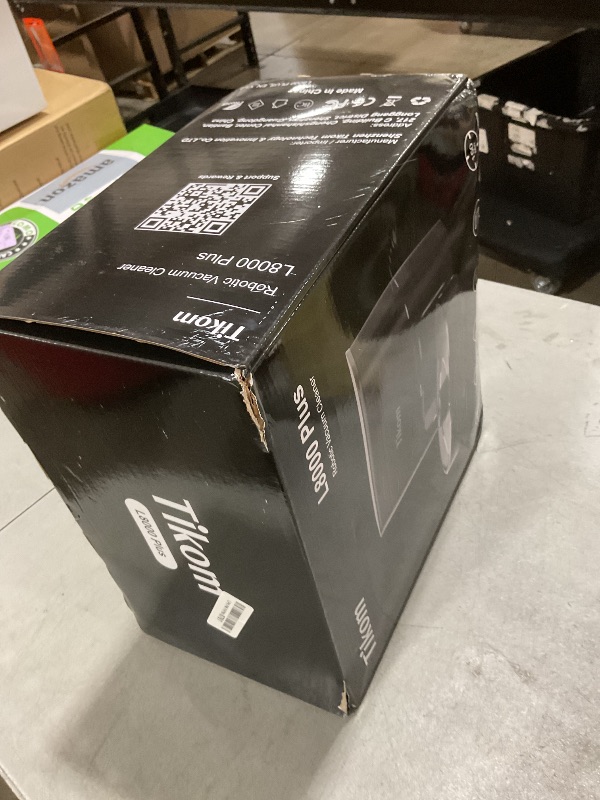 Photo 1 of Tikom Robot Vacuum and Mop, 6000Pa Robotic Vacuum Cleaner with Self-Emptying Base, 90 Days Capacity, LiDAR Navigation, Home Mapping, Ideal for Pet Hair, Hard Floors, Carpet (L8000 Plus)