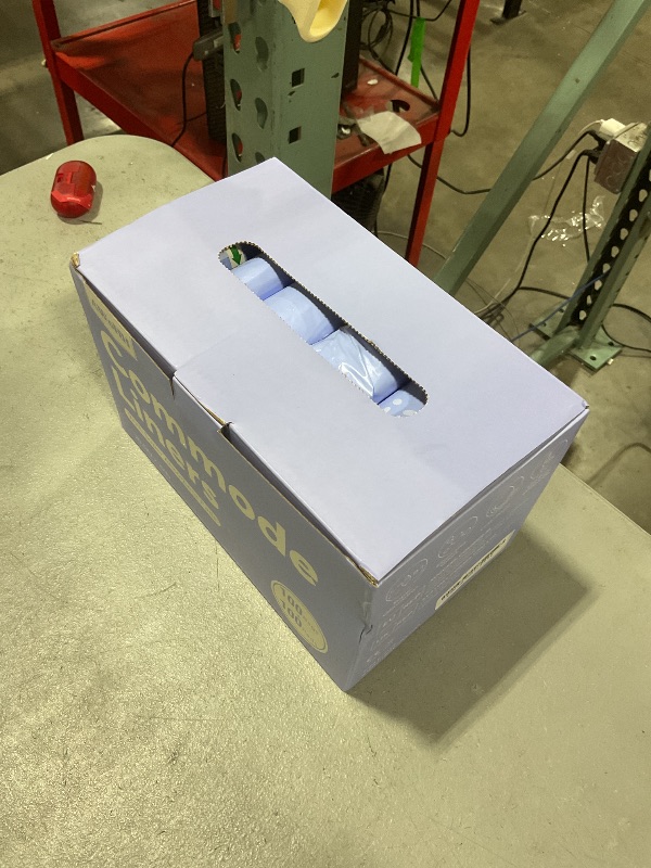 Photo 1 of 100 Pcs Bedside Commode Liners with Absorbent Pads, Tear-Free Leak-Proof Lavender Scented Commode Liners and Pads, Odor-Free Portable Toilet Liners & Potty Chair Bags for Disposable Adult, Bedpan