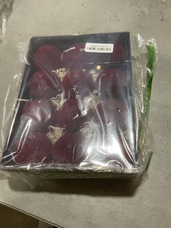 Photo 1 of WDF 12PCS Velvet Christmas Tree Ornaments - Burgundy Christmas Ornaments 4 Styles - Red Christmas Ball - 80mm 3.15inch Shatterproof for Xmas Trees Decorations