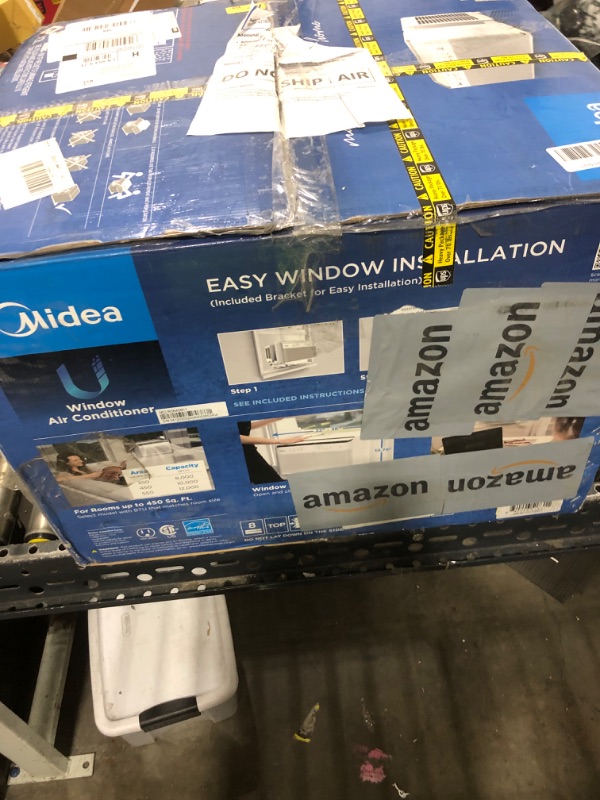 Photo 1 of Midea 10,000 BTU U Shaped Smart Inverter Window Air Conditioner - Cools 450 Sq Ft, Ultra Quiet with Open Window Flexibility - Alexa/Google Assistant Compatible - 35% Energy Savings, Remote (Updated)