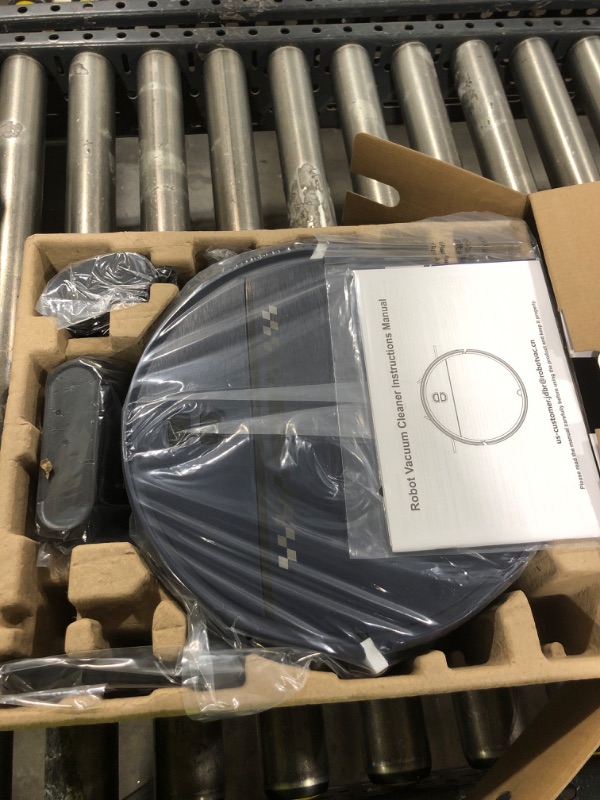 Photo 1 of Robot Vacuum and Mop Combo, 2-in-1 Mopping Robot Vacuum Cleaner with 2300Pa Suction, 2.87'' Slim Design, Wi-Fi/App/Voice Control, 3D Obstacle Avoidance&Self-Charging for Hard Floors, Carpets, Pet Hair