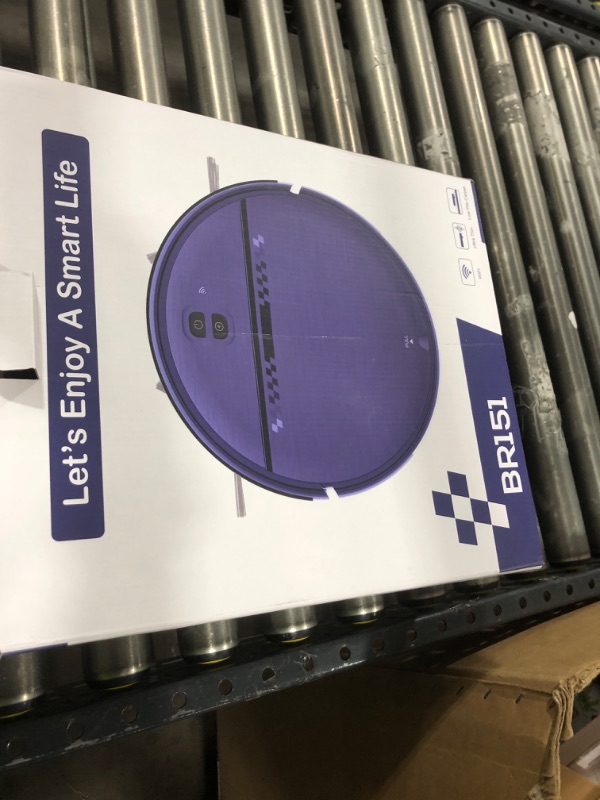 Photo 1 of Robot Vacuum and Mop Combo, 2-in-1 Mopping Robot Vacuum Cleaner with 2300Pa Suction, 2.87'' Slim Design, Wi-Fi/App/Voice Control, 3D Obstacle Avoidance&Self-Charging for Hard Floors, Carpets, Pet Hair