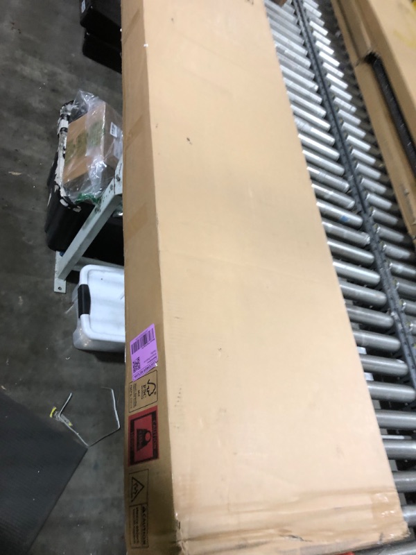 Photo 1 of Novilla King Size Bed Frame with Adjustable Headboard Platform King Bed Frame Linen Fabric Upholstered Headboard, No Box Spring Needed, Noise-Free, Wooden Slats Support, Easy Assembly, Beige