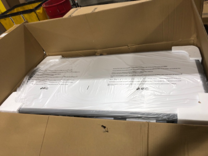 Photo 1 of HAPPYMATY Kids Table and Chair Set, Snow Grey, Upgraded Plastic, 47.2x28.0 inches, Adjustable Height, Whiteboard Style, Includes 12 Color Pens