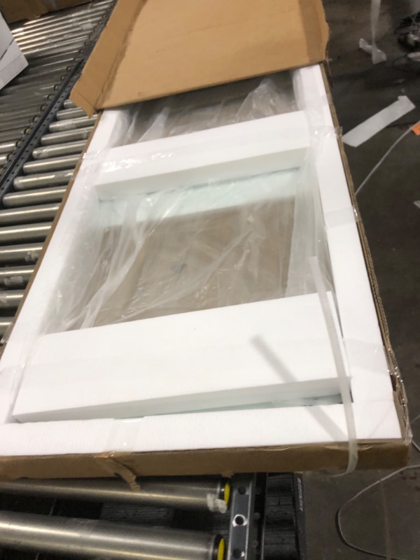 Photo 1 of 20.5" W×78.75" H Shower Glass Panel, Fixed Frameless Shower Screen with 3/8"(10mm) SGCC Clear Tempered Glass,Single Shower Door for Open Walk-in Bathroom(Chrome, 20.5" W×78.75" H)