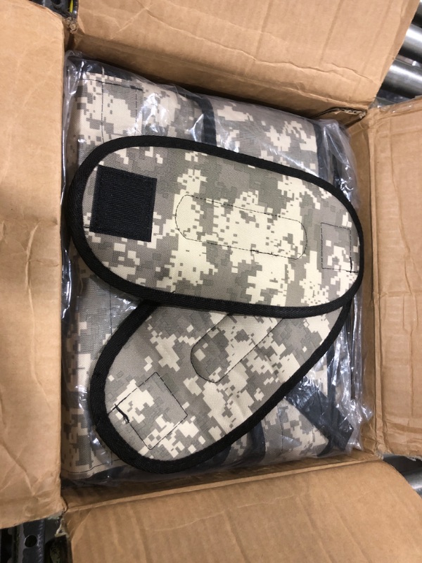 Photo 1 of Cross101 Adjustable Camouflage Weighted Vest with Shoulder Pads, 60 lb,Camauflage