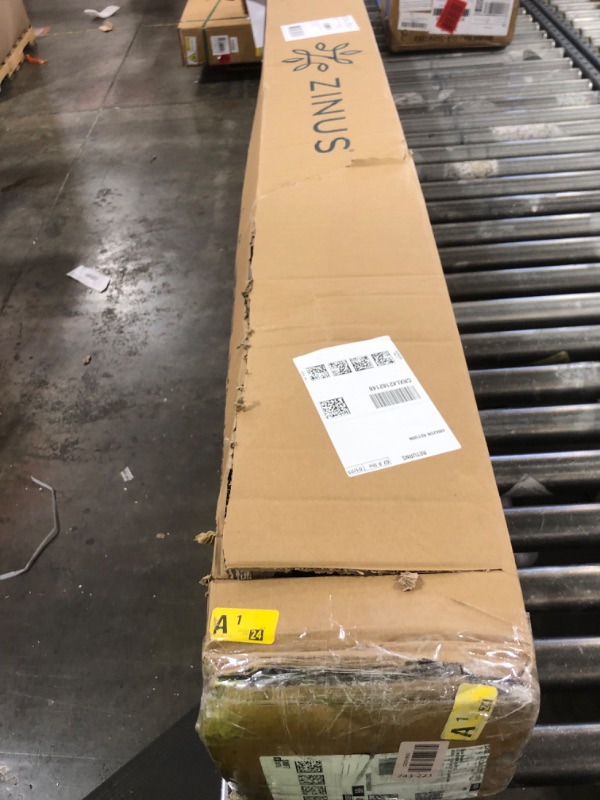 Photo 1 of Zinus Victor 4 Inch Quick Lock Box Spring / Mattress Foundation / Built-to-Last Metal Structure / Low Profile / Easy Assembly, King, White