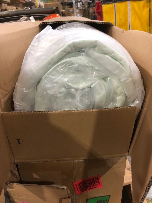 Photo 1 of Zinus 12 Inch Queen Green Tea Memory Foam Mattress [New Version], Fiberglass Free, Medium Firm Feel, Zoned Pressure Relief, Certified Safe Foams & Fabric, Mattress in A Box