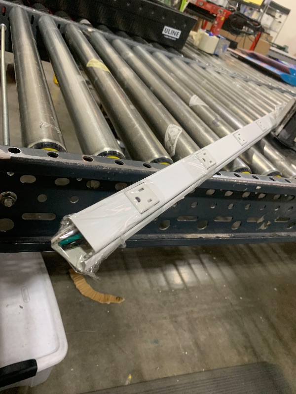 Photo 1 of Legrand Wiremold WH20GB306TR Plugmold 2000 Series 3 Foot Hardwired Power Strip with 6 Tamper Resistant Outlets, White