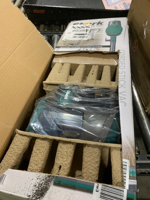 Photo 1 of Shark Corded Stick Vacuum, Ultra-Lightweight, Swivel Steering, Powerful Deep-Cleaning, Floor-to-Ceiling Versatility, Converts to a Handheld Vacuum, Carpets & Hardfloor, Green, CS110EM