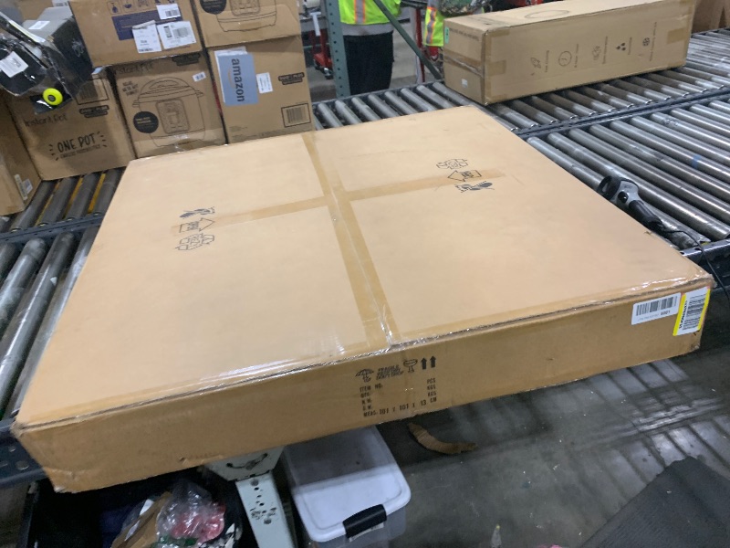 Photo 1 of YOMECOO 39.4" Large Hand-Woven Rattan Chandelier Vintage Farmhouse 15-Lights Boho Bamboo Chandelier Light Fixture Retro Drum Wicker Rattan Golden Chandeliers for Dining Room, Kitchen, Living Room, E12