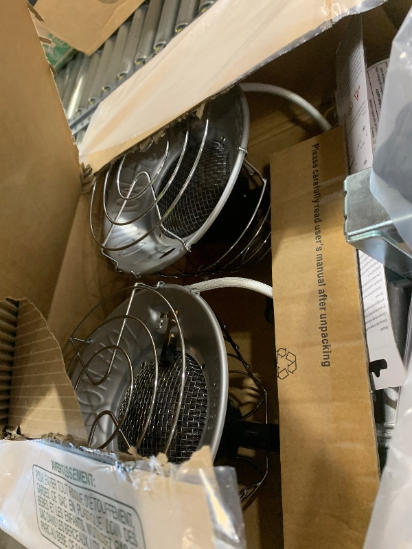 Photo 1 of GasBRUH Double Tank Top Outdoor Propane Heater With a Windproof Lighter, 36000BTU Outdoor Propane Heater With Shut-off Valve and Tip-over Switch for Patio, Backyard, Camping, RV