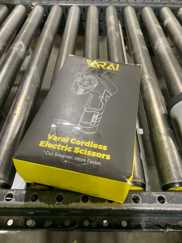 Photo 1 of VARAI Cordless Electric Scissors, 2000mAh Fast Charging Rechargeable Fabric Cutter with Replaceable Blades, Box Cutter for Cloth, Cardboard, Plastic, Leather